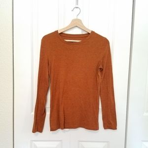 Rust Long-Sleeve Crewneck